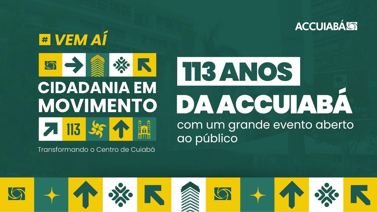 Associação Comercial de Cuiabá celebra 113 anos com ação social gratuita na Praça Alencastro, na terça-feira (29)