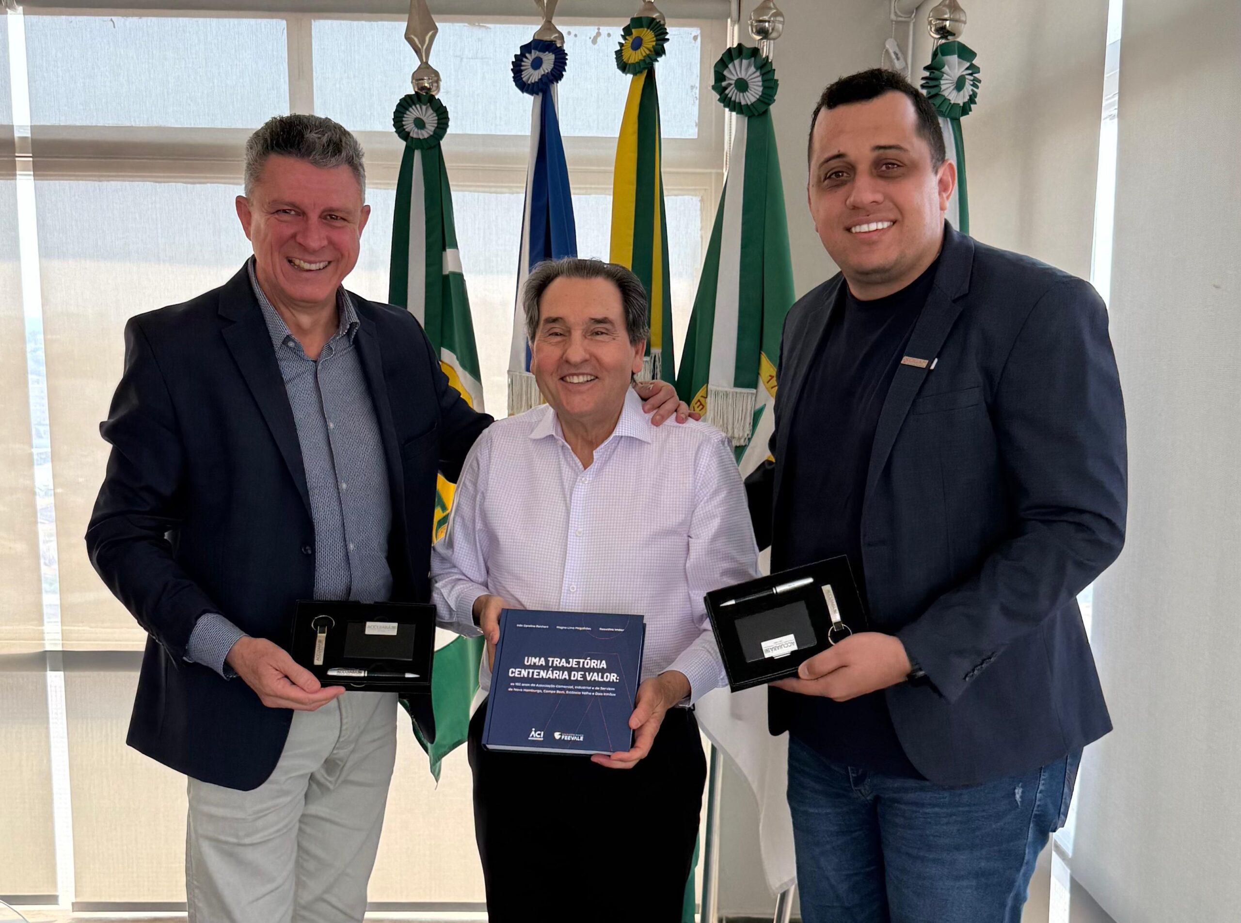 Facmat recebe presidente da Associação Comercial e Industrial de Novo Hamburgo