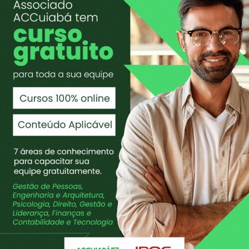 Parceria entre ACCuiabá e IPOG disponibiliza cursos gratuitos pelo Especialize+